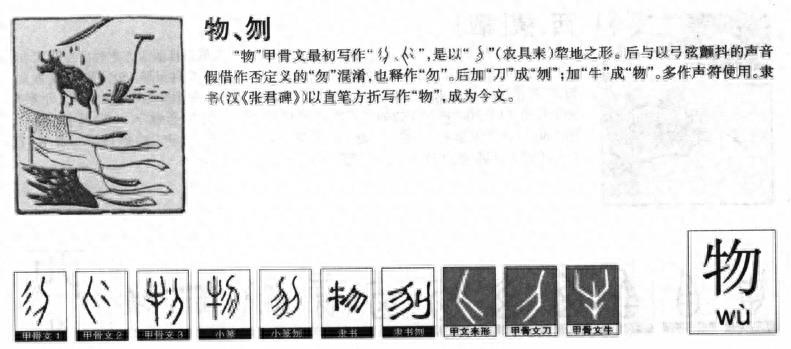 汉字自己会说话166（物）