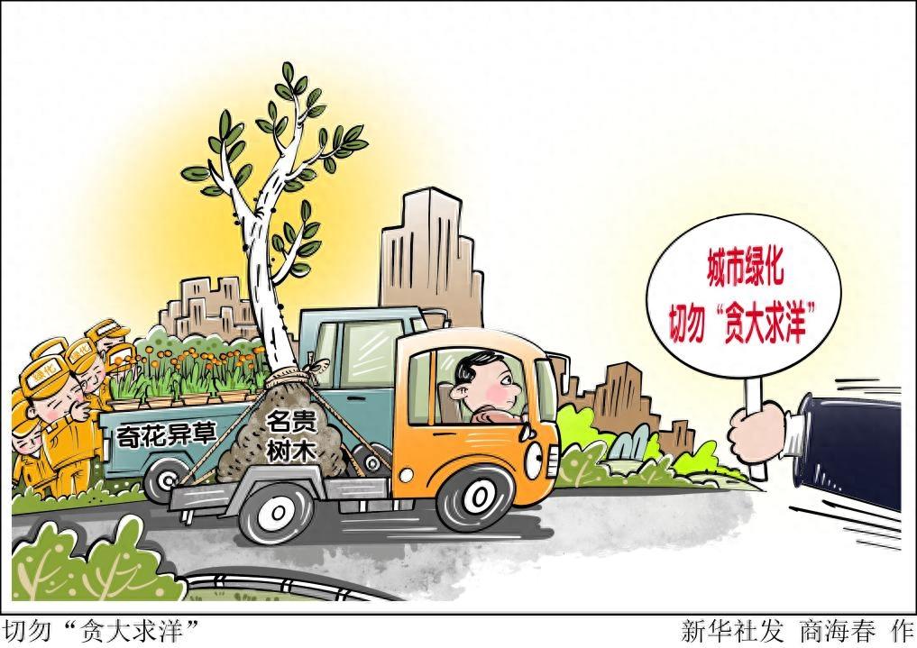 新华时评·大绿化观丨城市绿化切勿“贪大求洋”