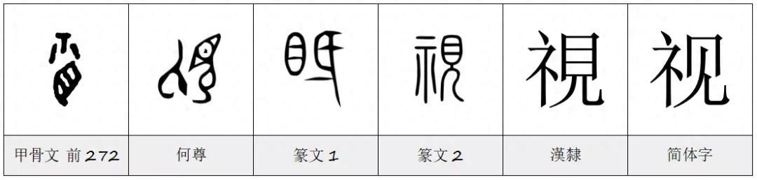 視——《每日一字·見部》