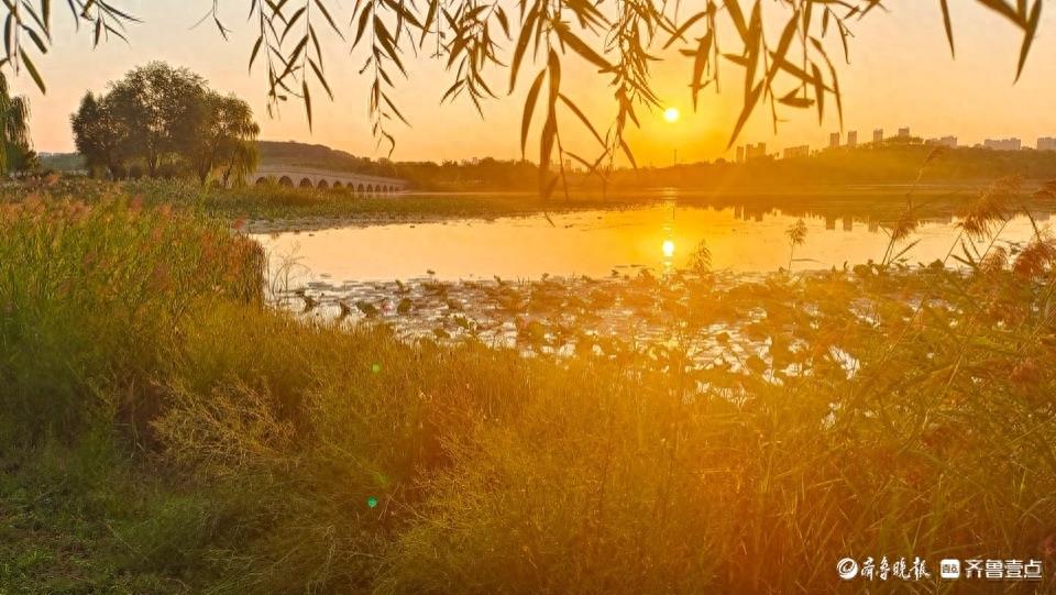 华山湖“湖”拍|晨光映照湖色美