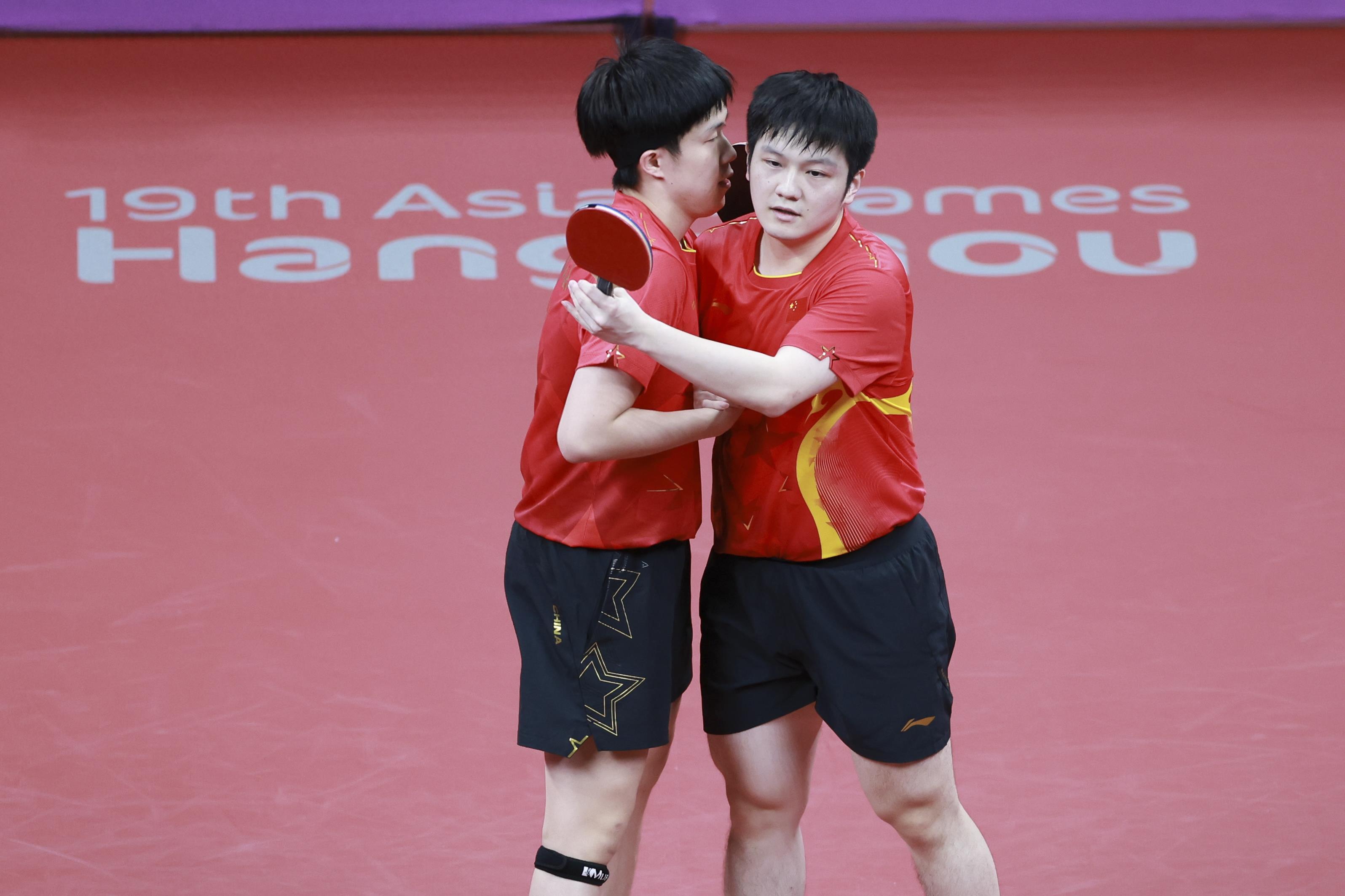 （杭州亚运会）乒乓球——樊振东/王楚钦夺得男子双打金牌