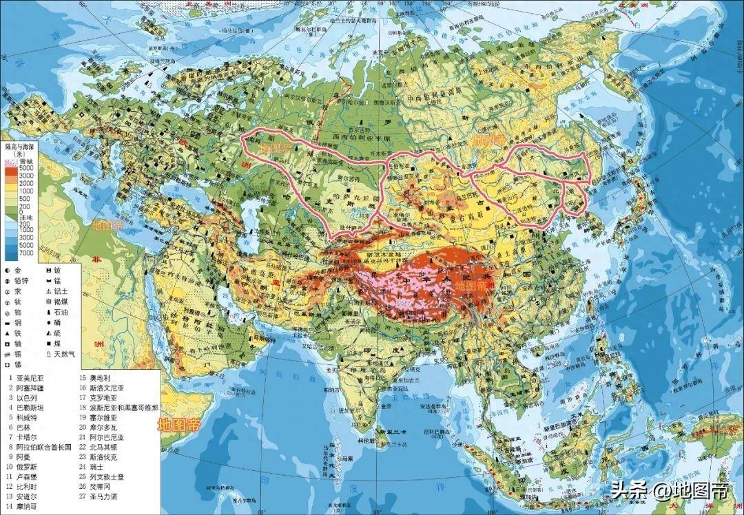 哈萨克斯坦与蒙古国，谁是面积最大的内陆国？