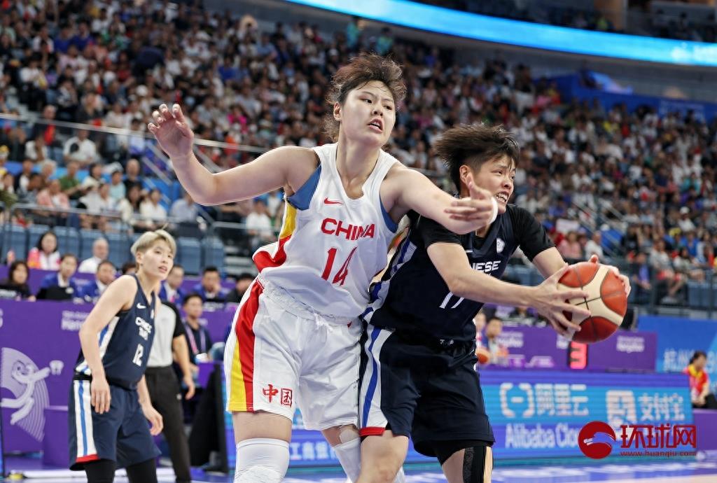 【图集】亚运会四分之一决赛，中国女篮104比60大胜中国台北女篮